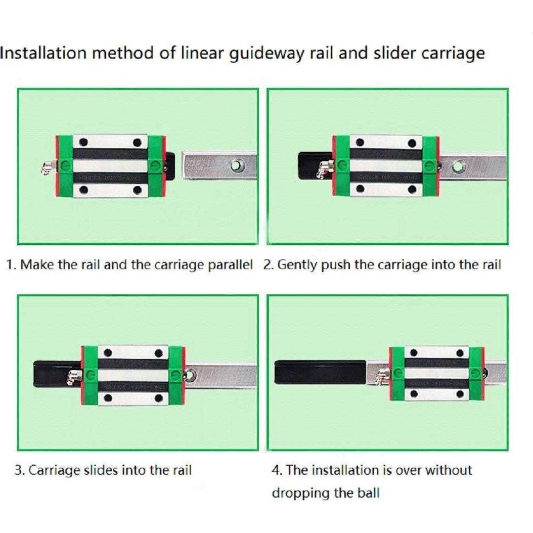 Bloque Deslizante de Carro 2Pcs EGH15-CA Mssoomm 15mm CNC
