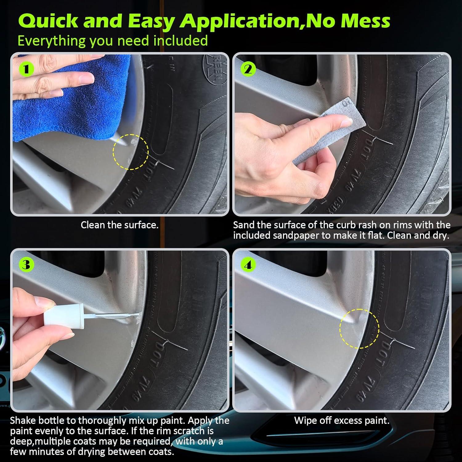 Pintura de Retoque Plateada FOLLOWIN 30ml para Arañazos de Coche