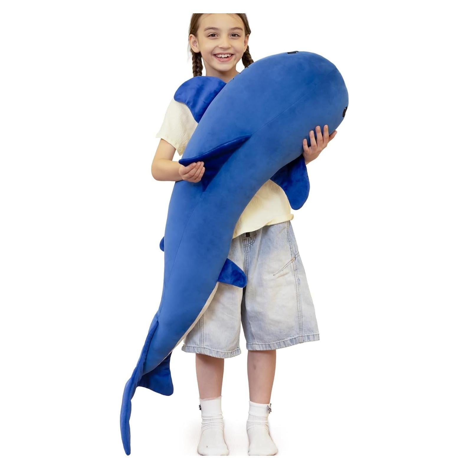 Tezituor Juguete de Peluche Ballena Gigante 120 cm para Niños