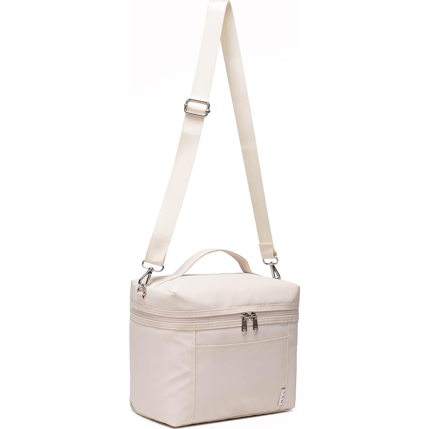 Bolsa de Almuerzo Aislada NOL Crema Mediana 8L Impermeable