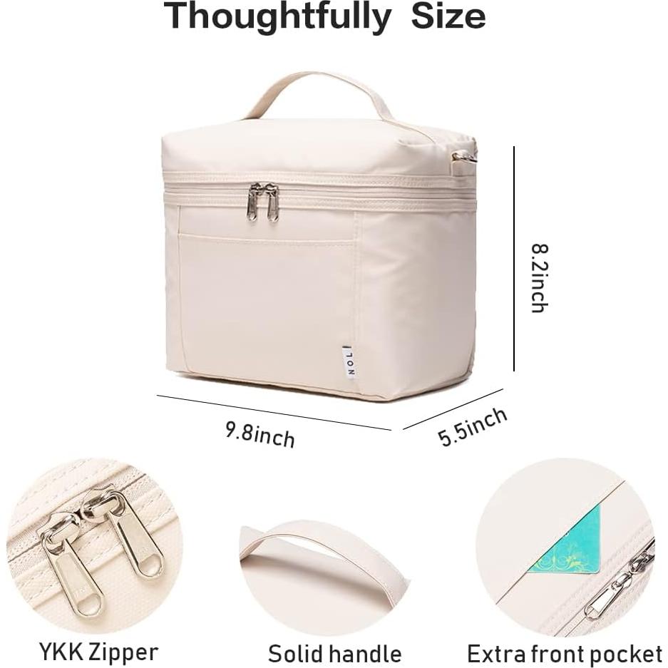 Bolsa de Almuerzo Aislada NOL Crema Mediana 8L Impermeable