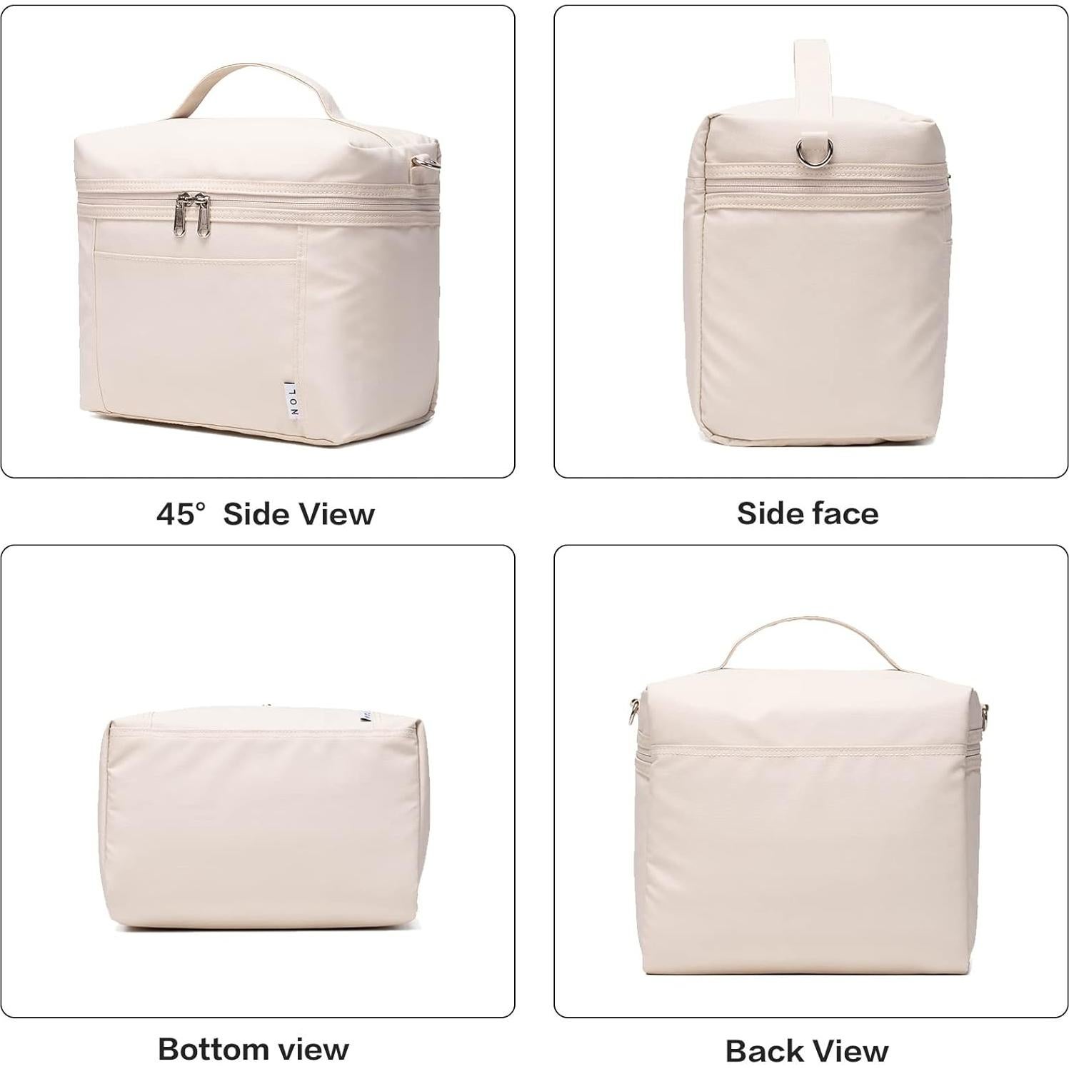 Bolsa de Almuerzo Aislada NOL Crema Mediana 8L Impermeable