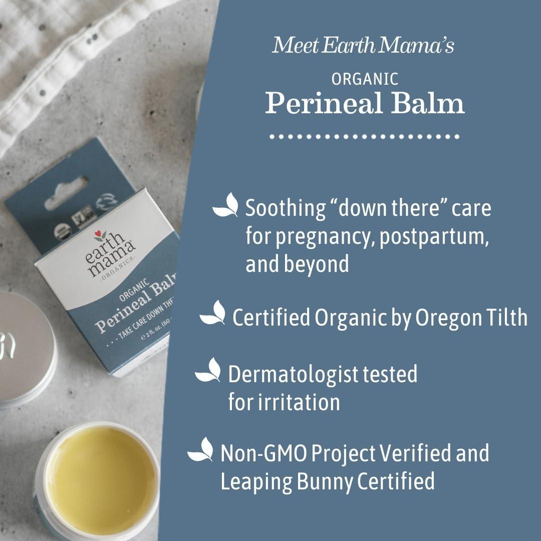 Bálsamo Perineal Orgánico Earth Mama 59ml - Alivio Postparto