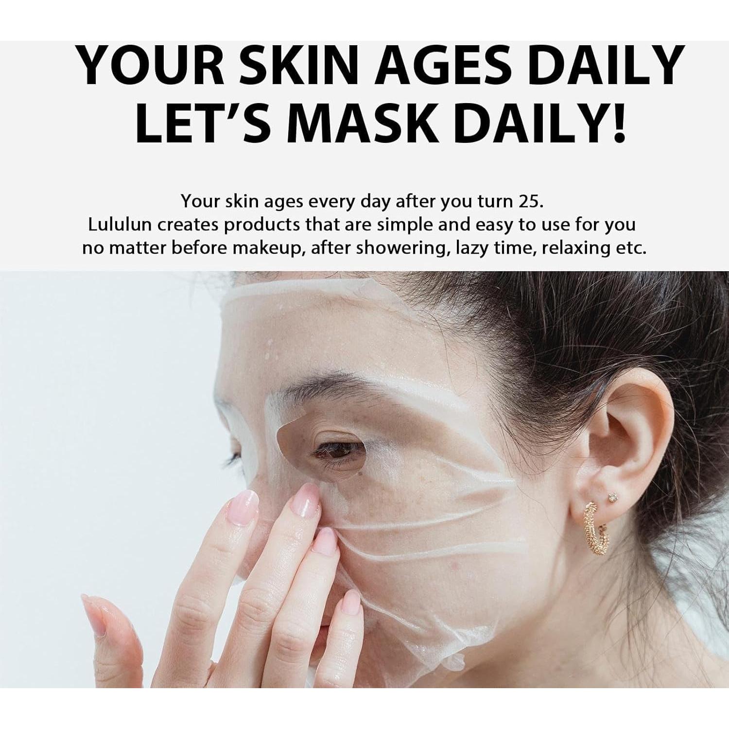 Mascarilla Facial Hidratante Lululun Unisex Anti Envejecimiento