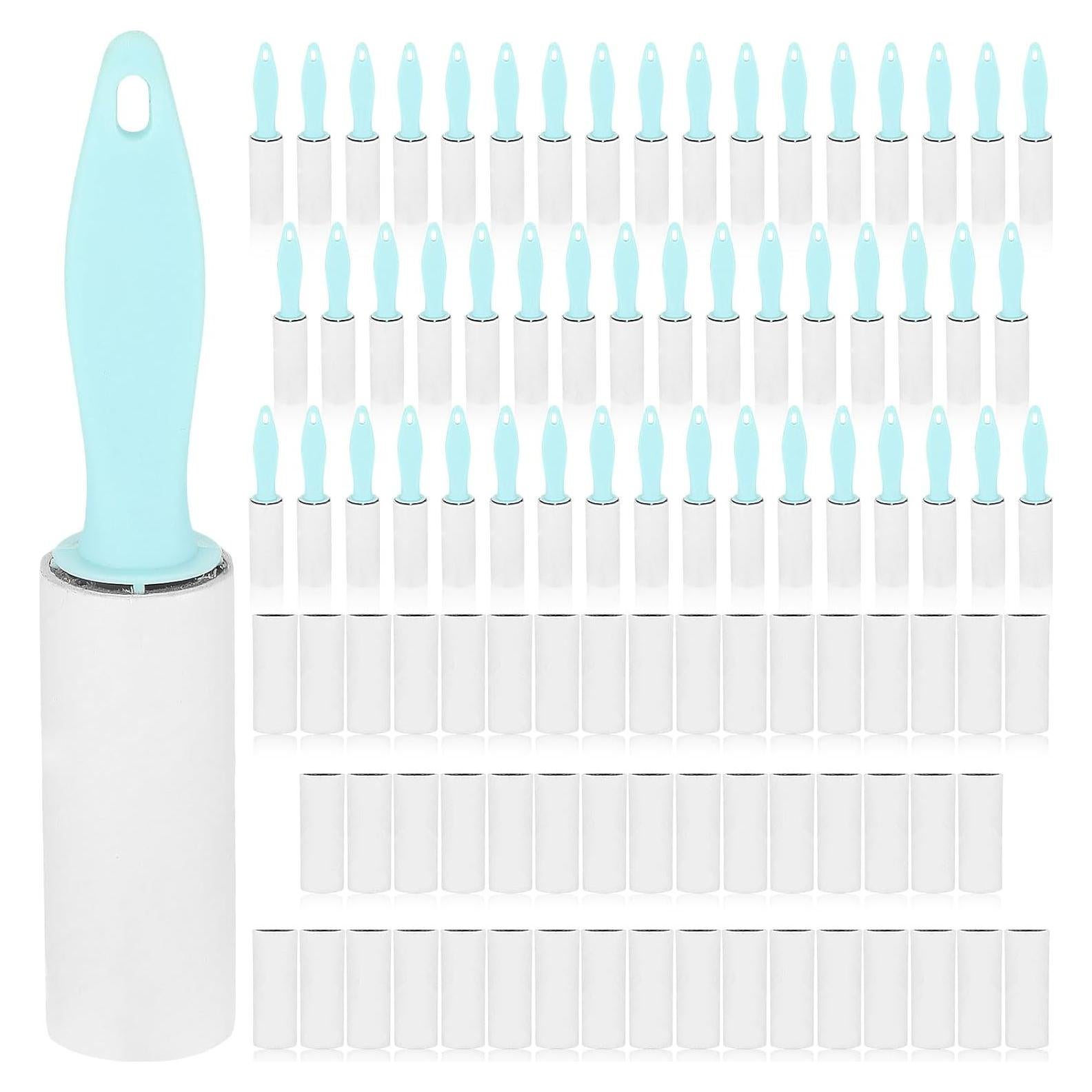 Rodillos de Pelusa Hushee 50 Piezas Azul 3000 Hojas Portátil