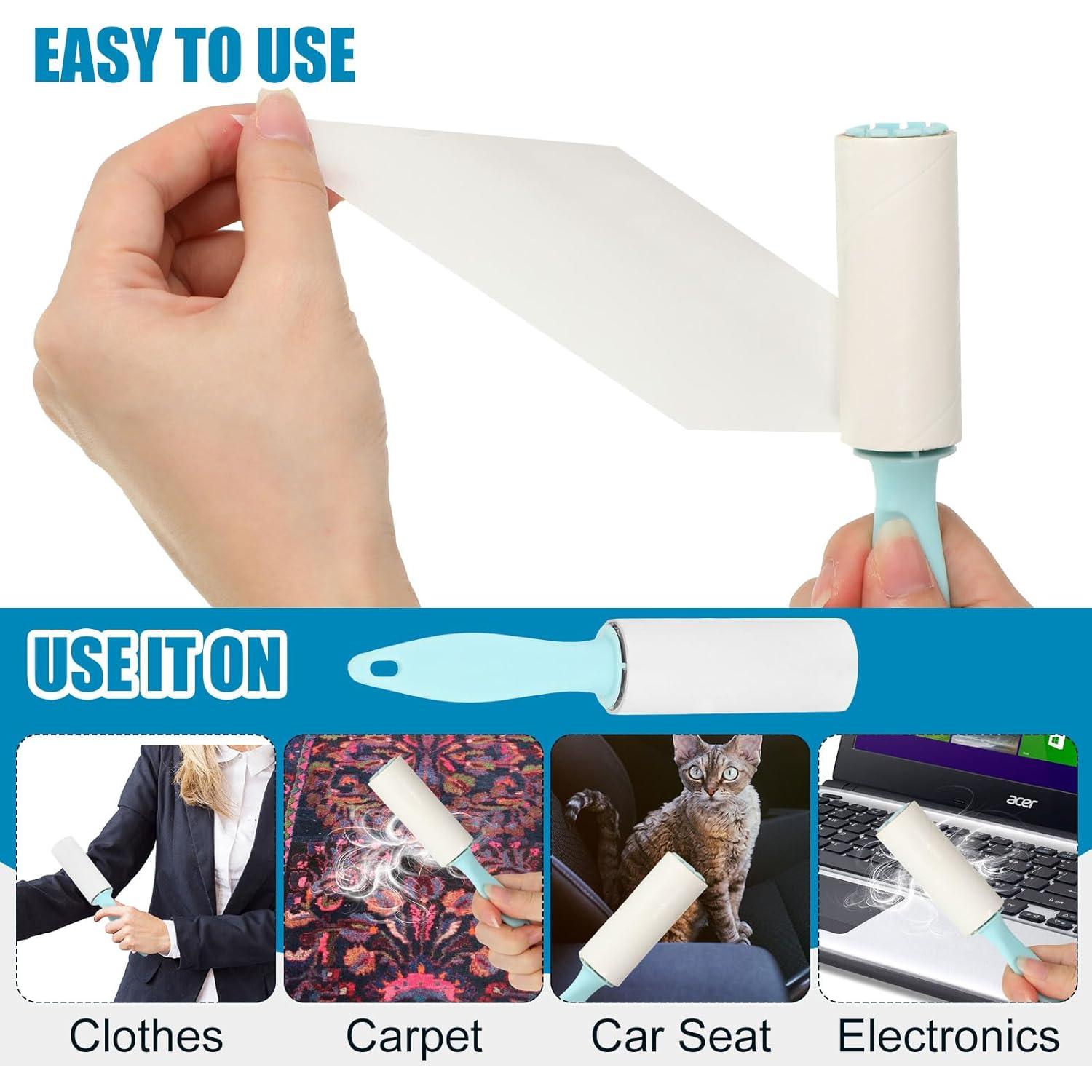 Rodillos de Pelusa Hushee 50 Piezas Azul 3000 Hojas Portátil