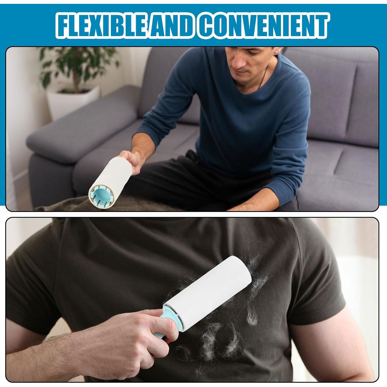 Rodillos de Pelusa Hushee 50 Piezas Azul 3000 Hojas Portátil