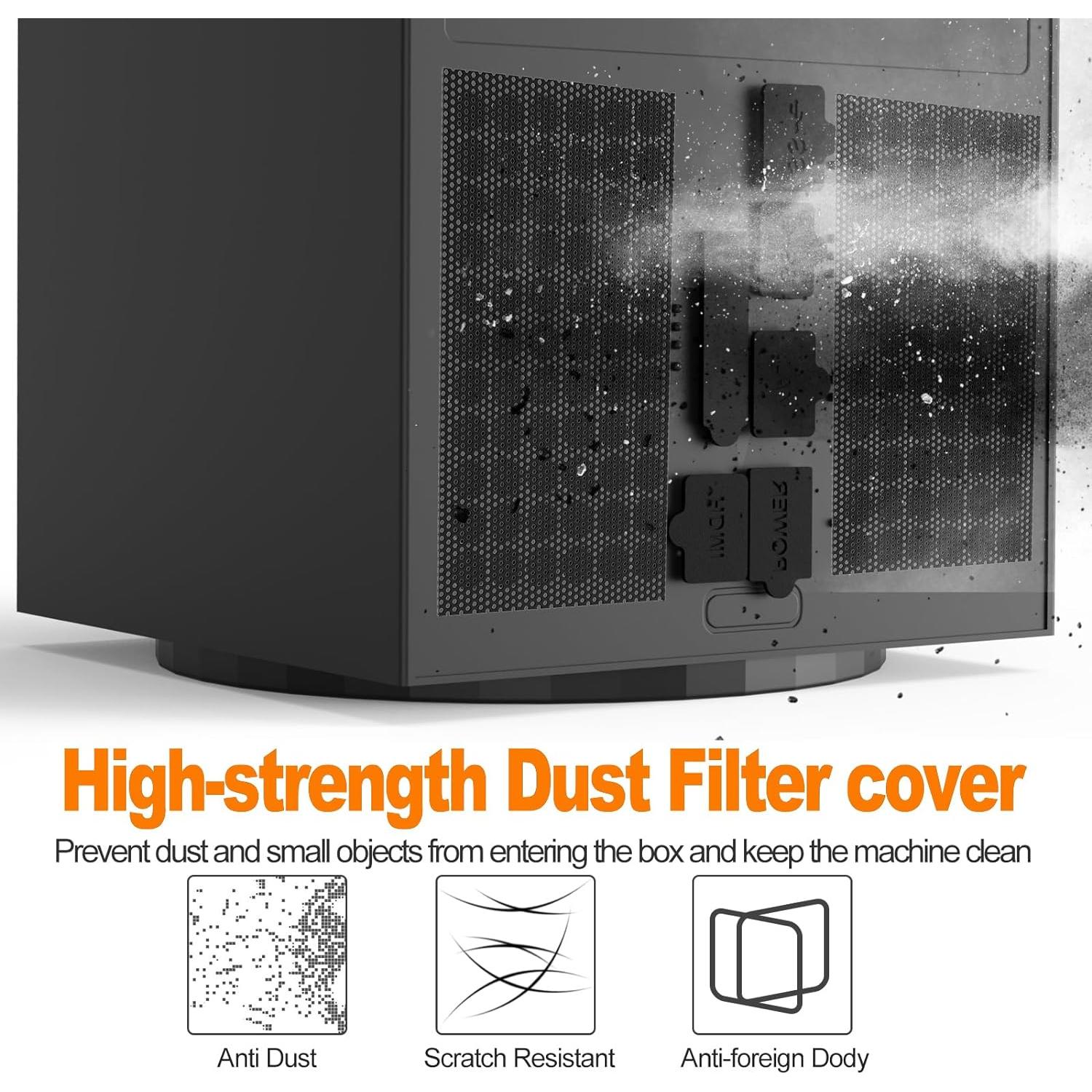 Filtro de Polvo para Xbox Series X - 8 Tapones y 4 Mallas