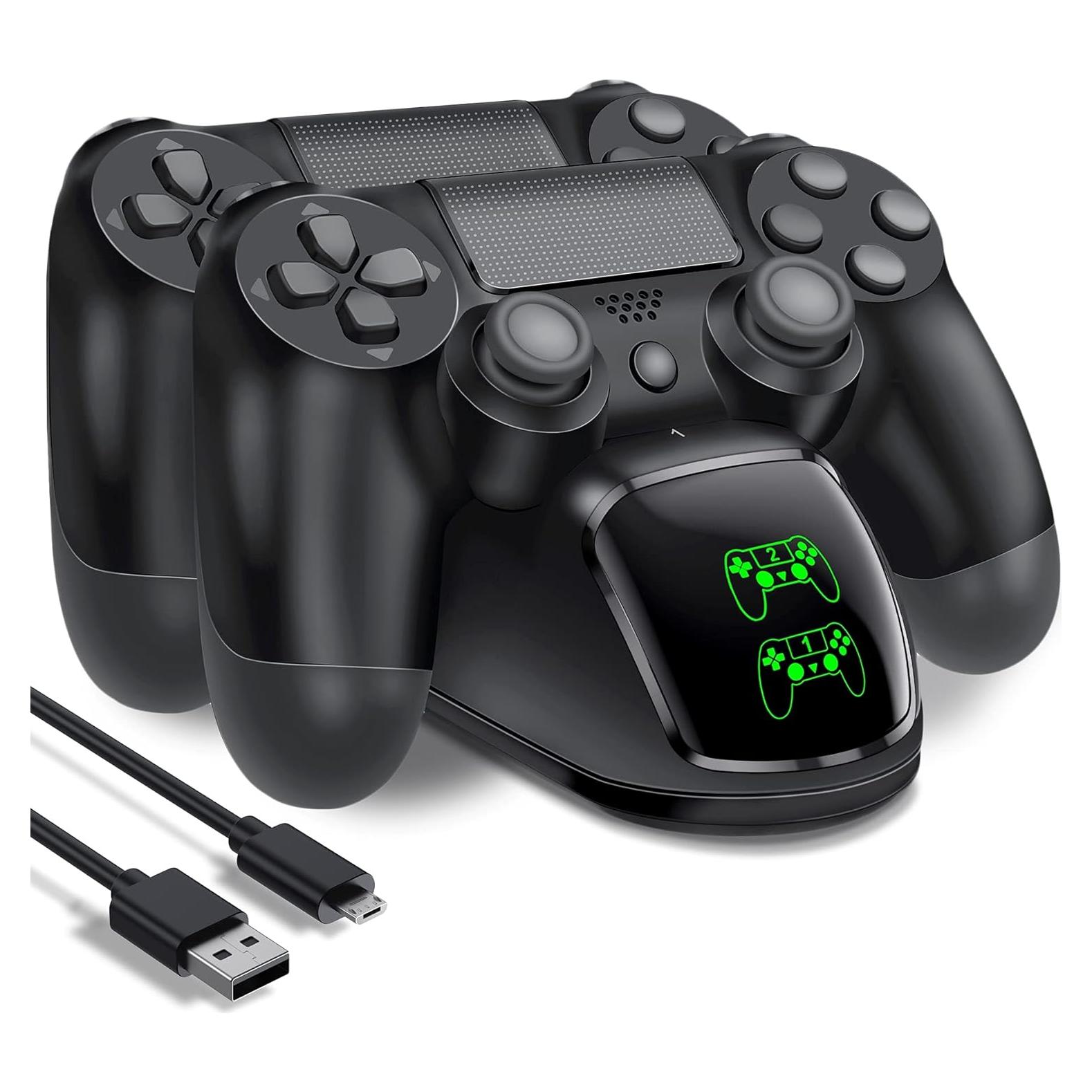 Estación de Carga PS4 NinJoyGo Carga Rápida Dual 1.8H