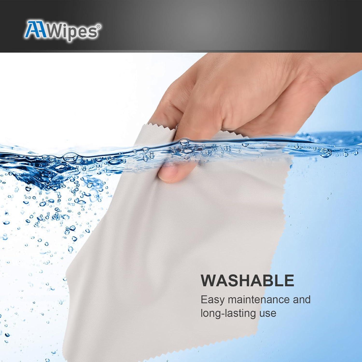 Paño de limpieza AAWipes 30 microfibra 15x18 cm 10 blancos 20 grises