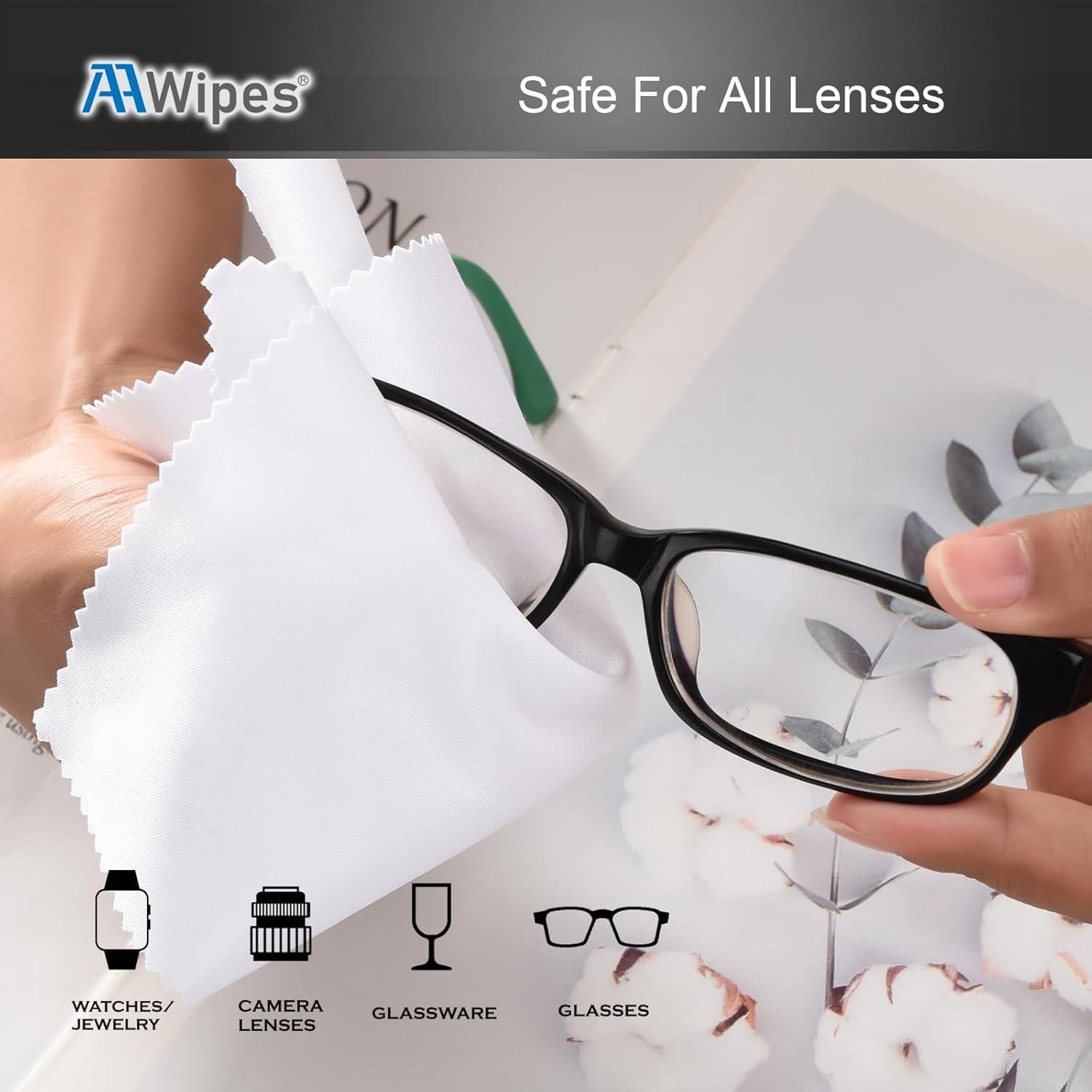 Paño de limpieza AAWipes 30 microfibra 15x18 cm 10 blancos 20 grises