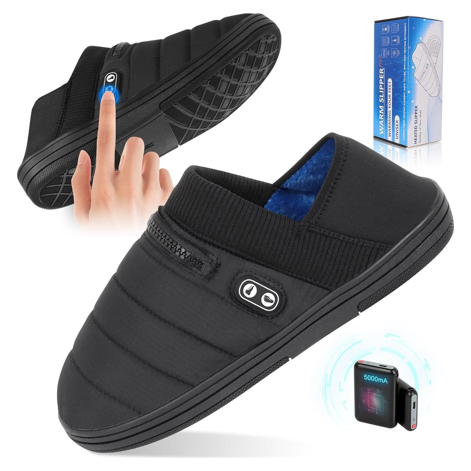 Pantuflas Calentadas BIAL Unisex RTX-DR08L Talla L Negro/Aqua