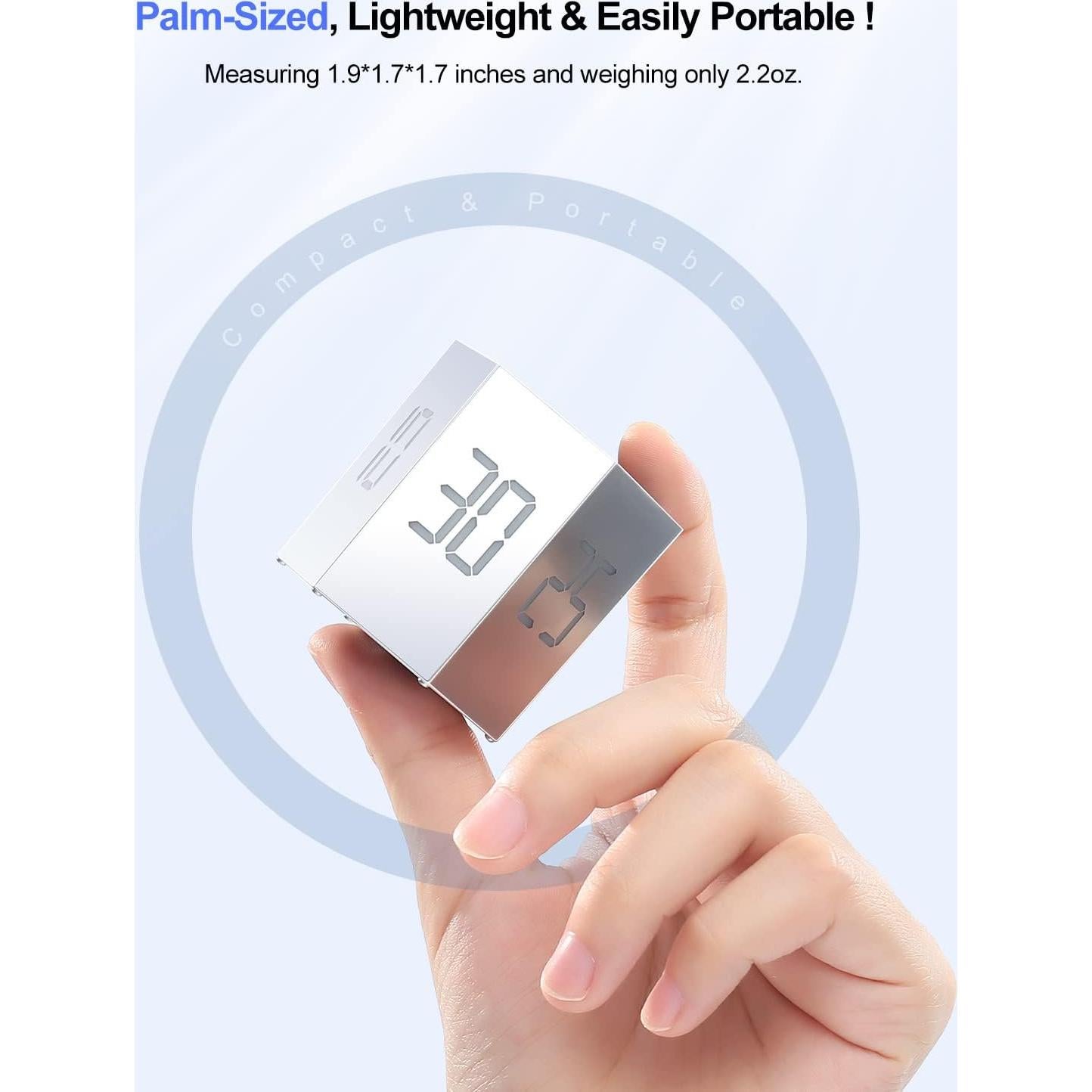 Temporizador Pomodoro PIHEN Gris, 6 Modos, Recargable, Magnético