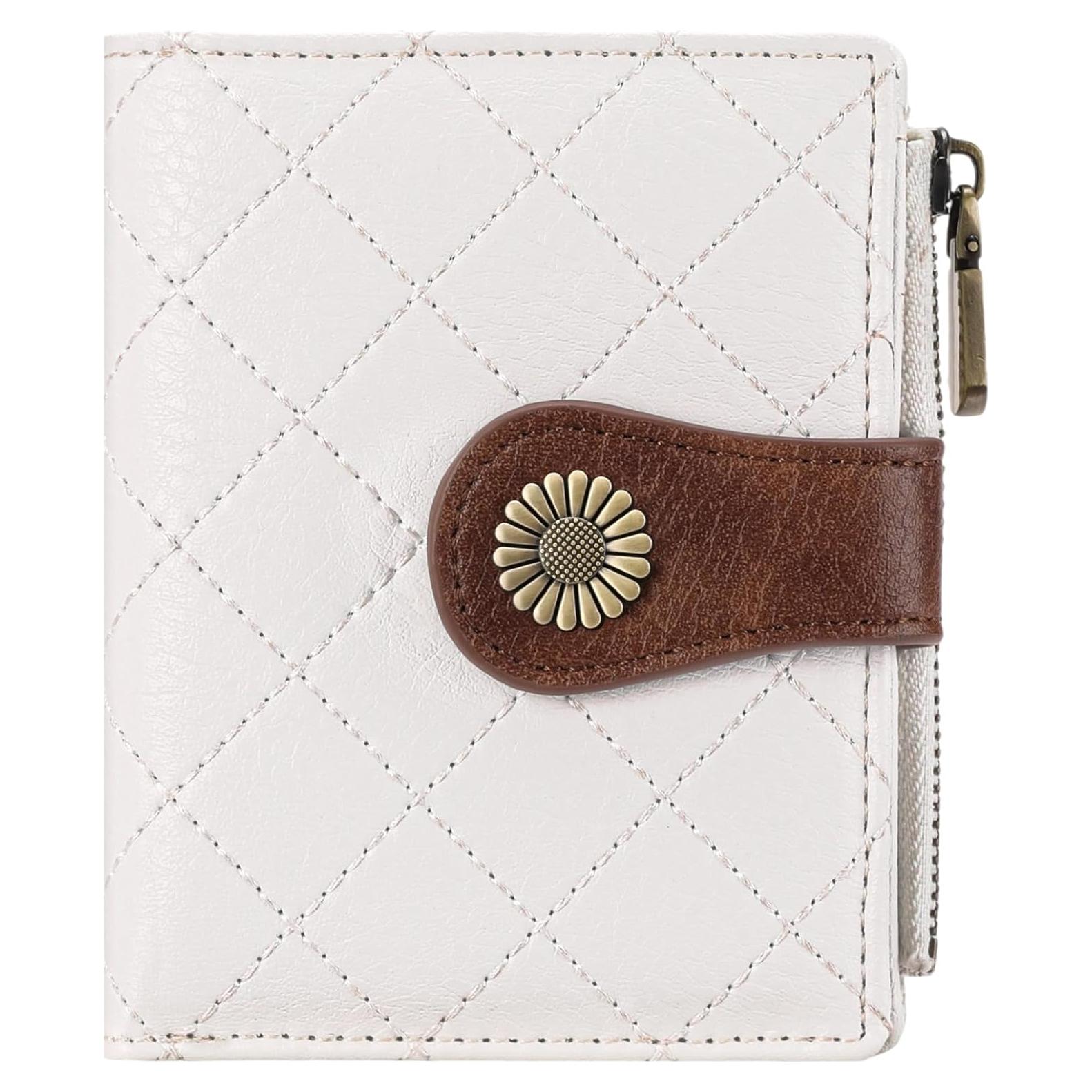 Billetera FALAN MULE Bifold RFID de Cuero para Mujeres