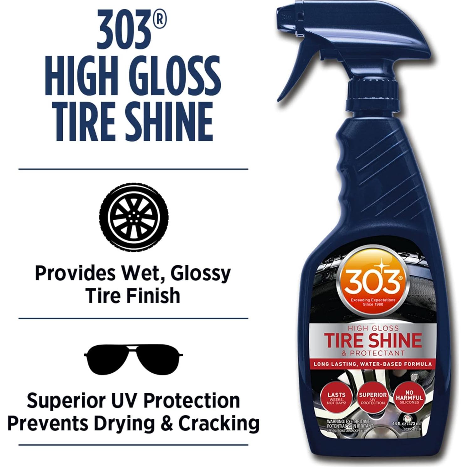 Brillo Alto para Neumáticos 303 Productos 473 ml - Protección UV