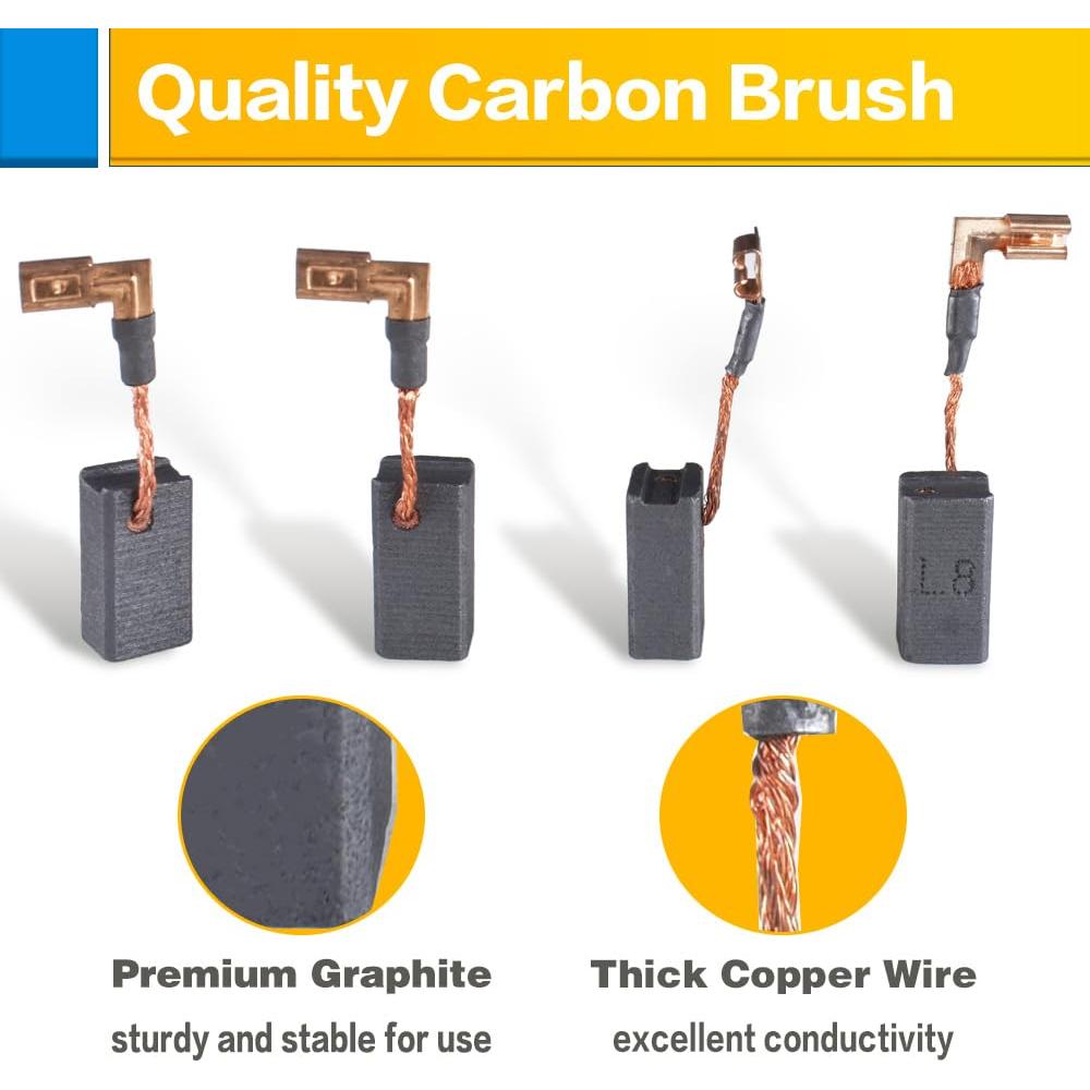 Cepillos de Carbono OURUI N097696 x 4 para DeWalt DWE4011