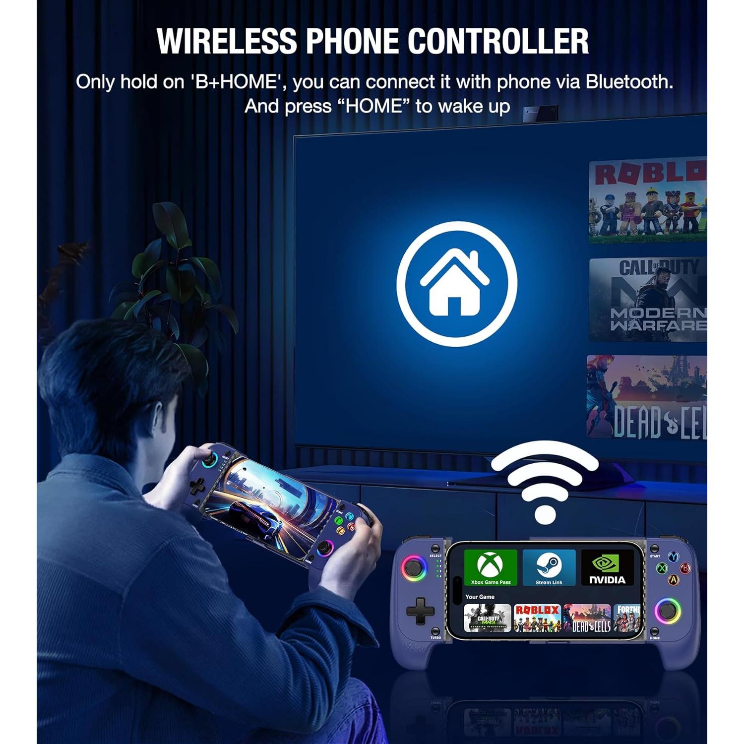 Controlador de Juego Inalámbrico Gamtoure MC102 Azul - Anti-Drift