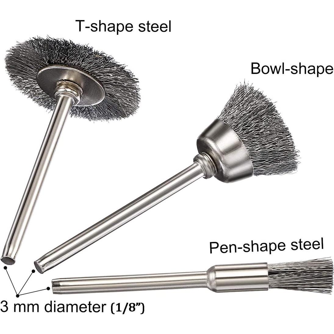 Juego de 45 Piezas de Cepillos de Alambre JIUNENG para Taladro