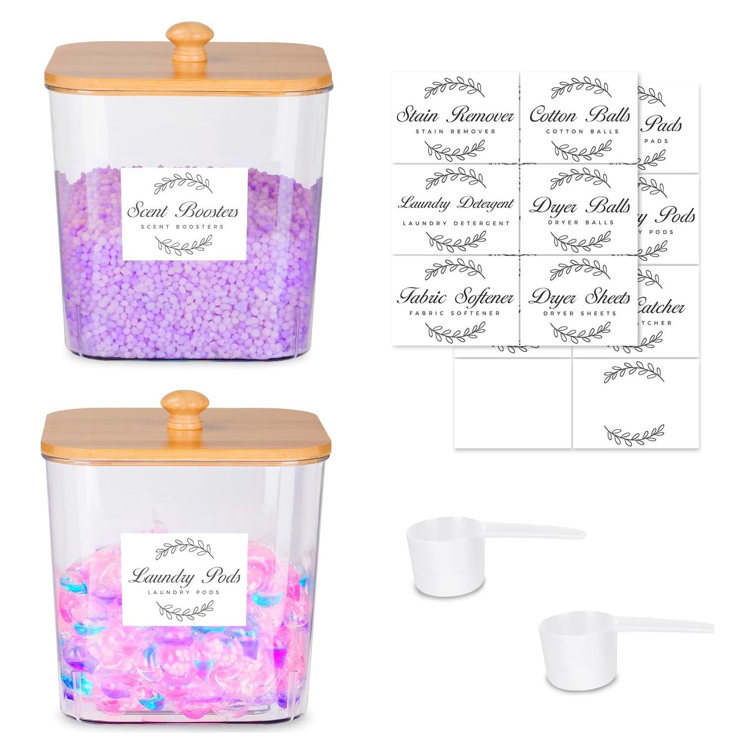 Contenedor de Cápsulas de Lavandería Efluky 2 Pack con Soporte