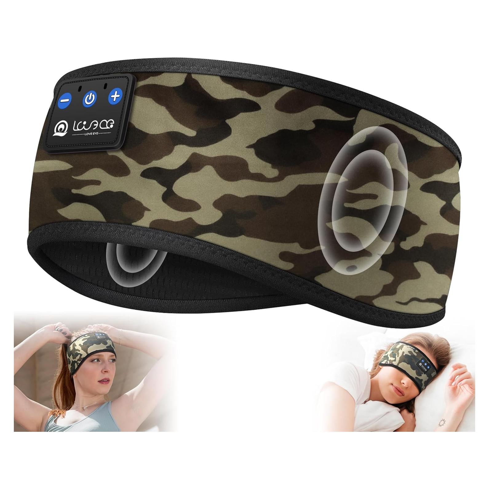 Auriculares Inalámbricos LOVE EYE Cinta Bluetooth 5.4 Camuflaje