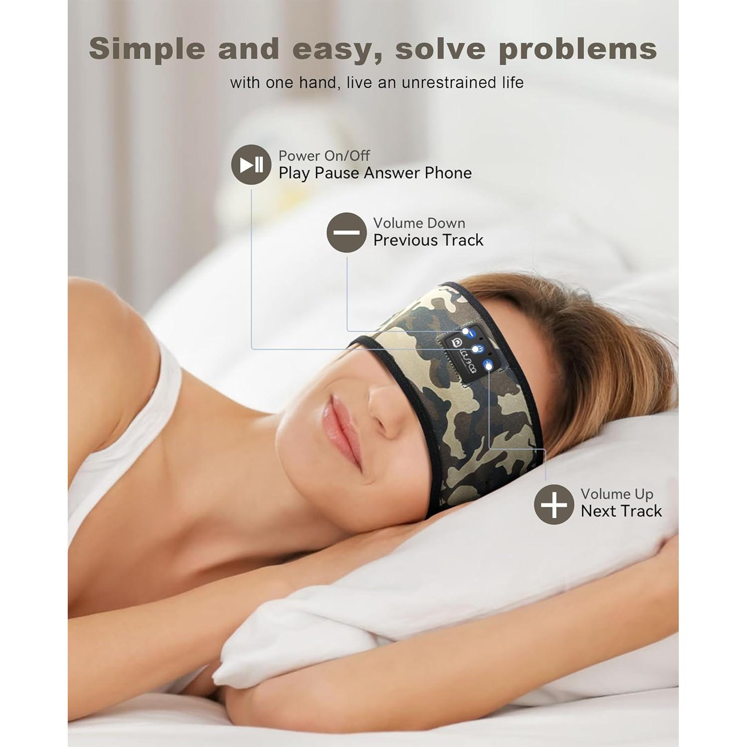 Auriculares Inalámbricos LOVE EYE Cinta Bluetooth 5.4 Camuflaje