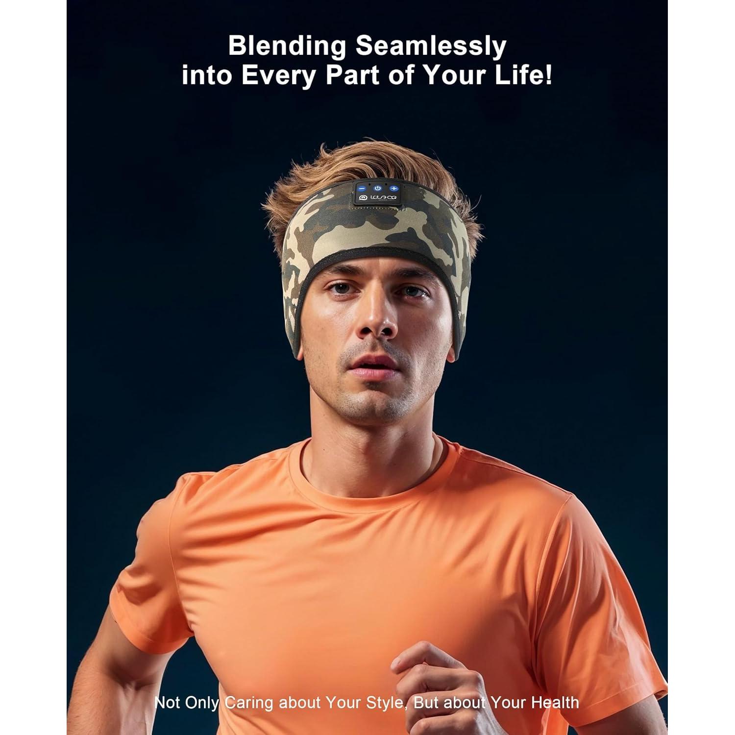 Auriculares Inalámbricos LOVE EYE Cinta Bluetooth 5.4 Camuflaje