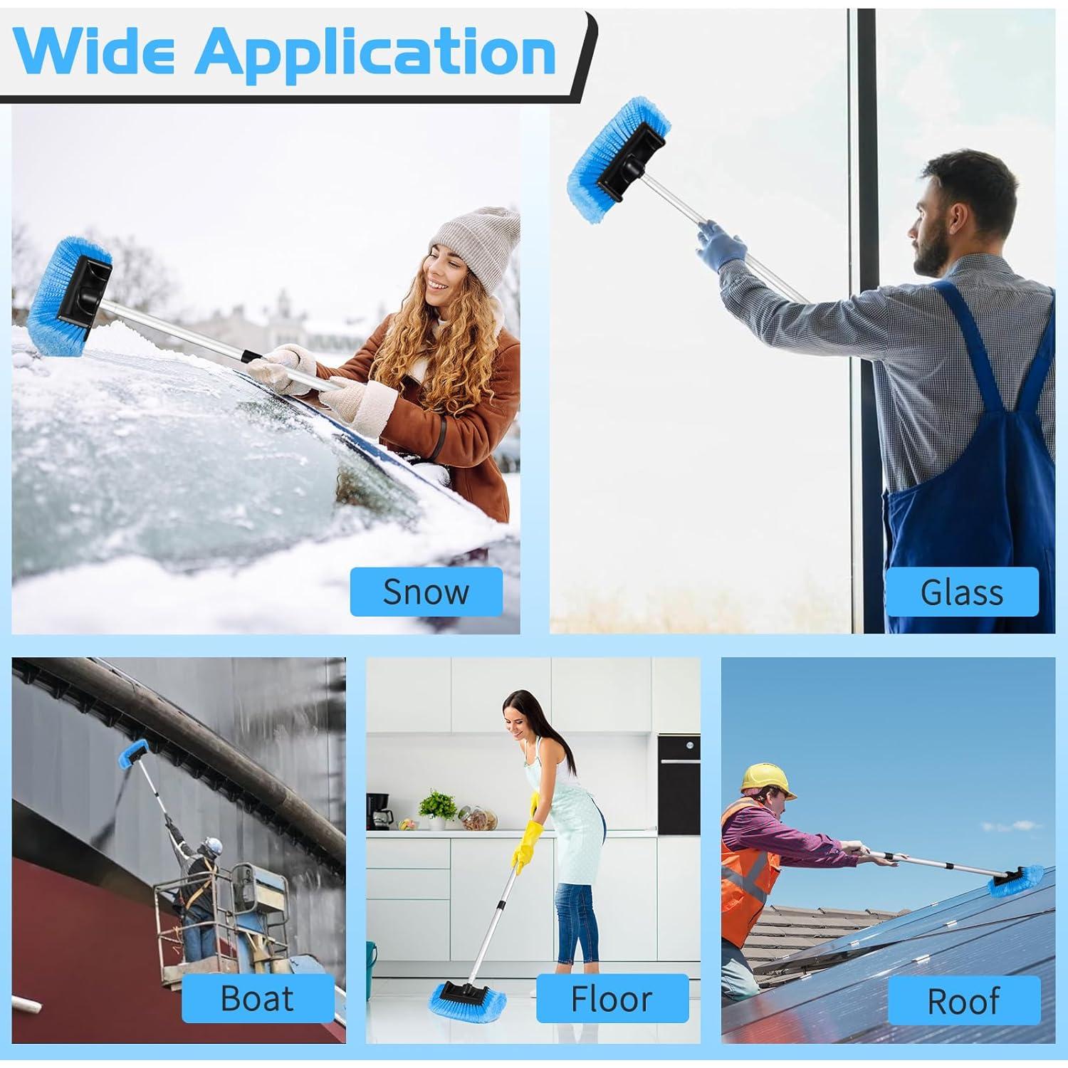 Cepillo de Lavado de Autos Ordenado 62" Mango Extensible