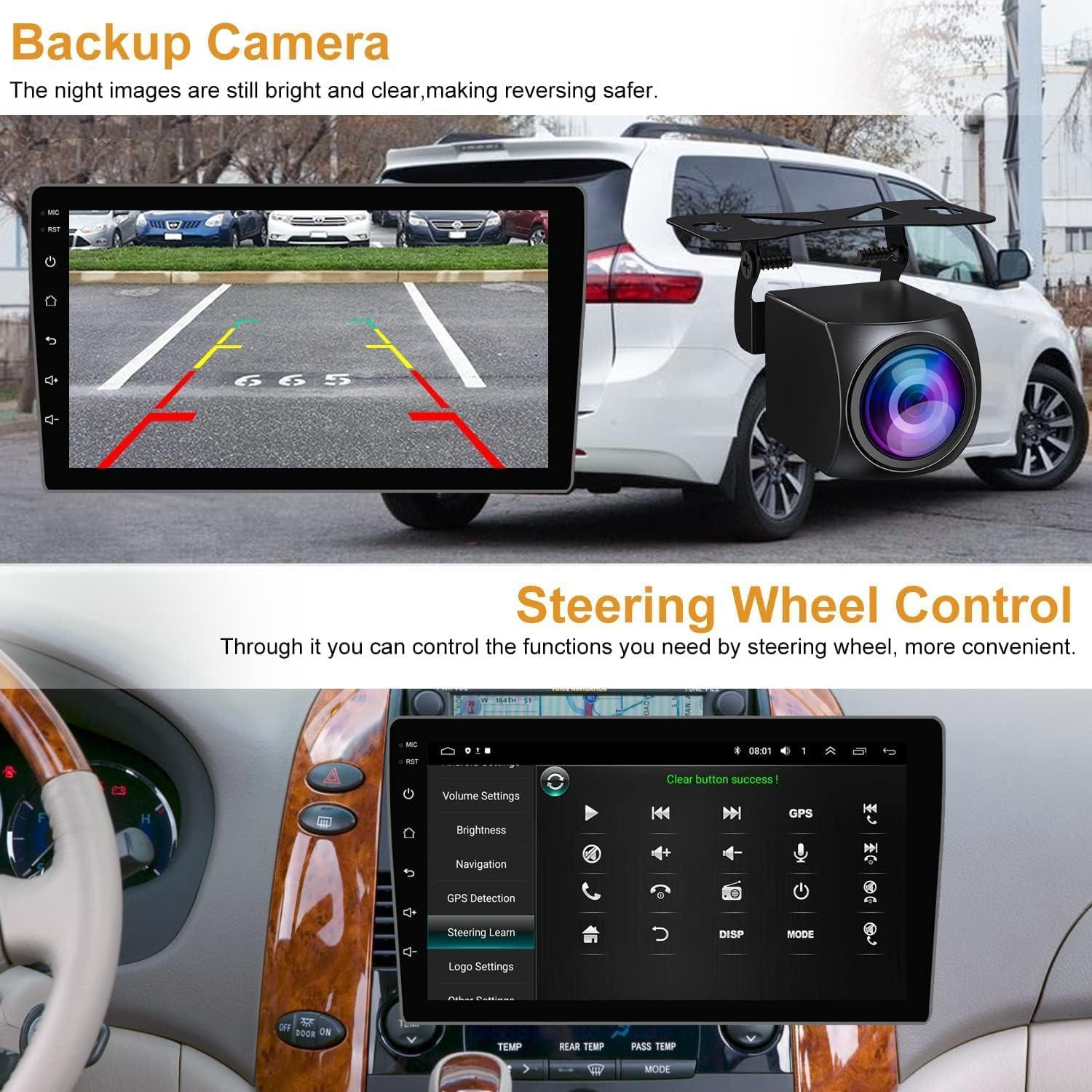 Estéreo de Coche Android 13 Inalámbrico para Toyota Sienna 2004-2010