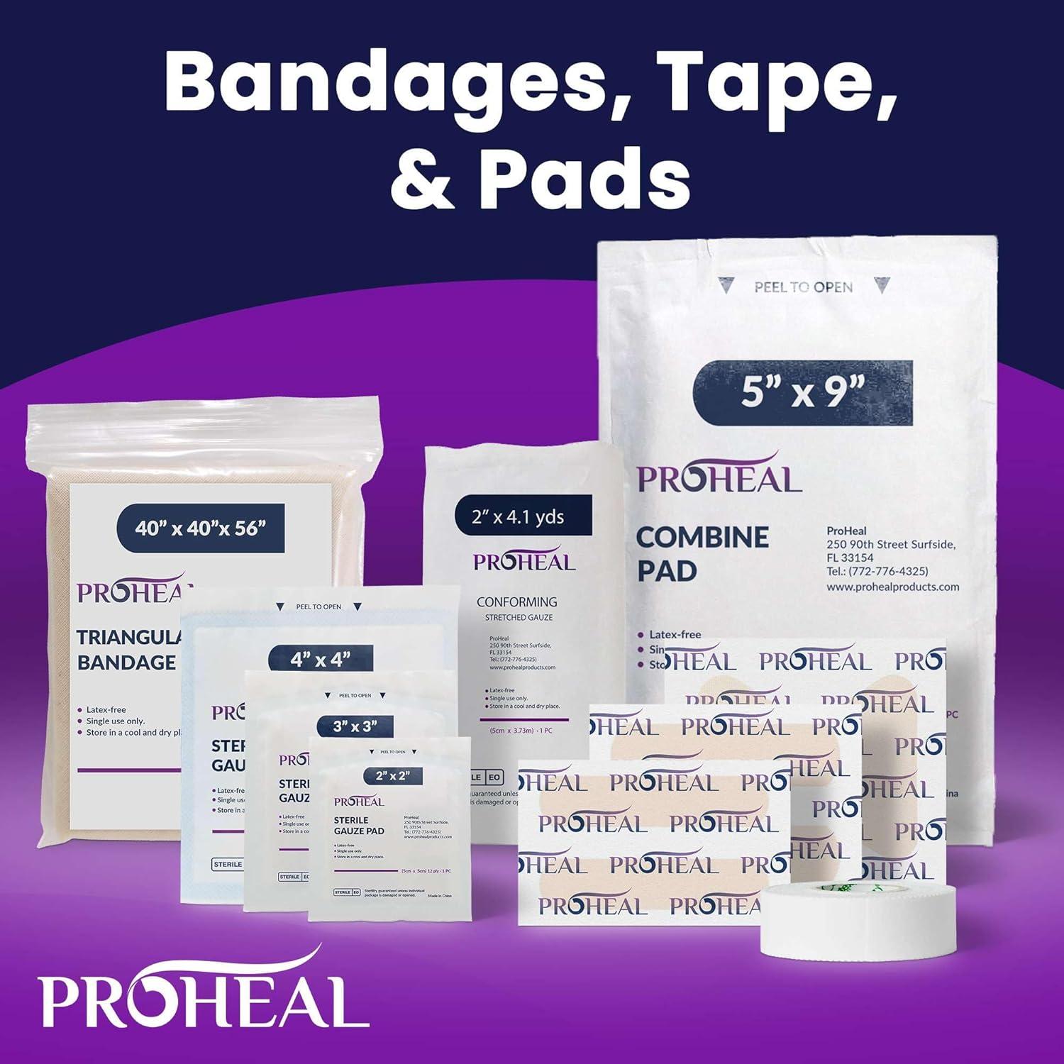 Kit de Primeros Auxilios ProHeal para 10 Personas - 111 Suministros