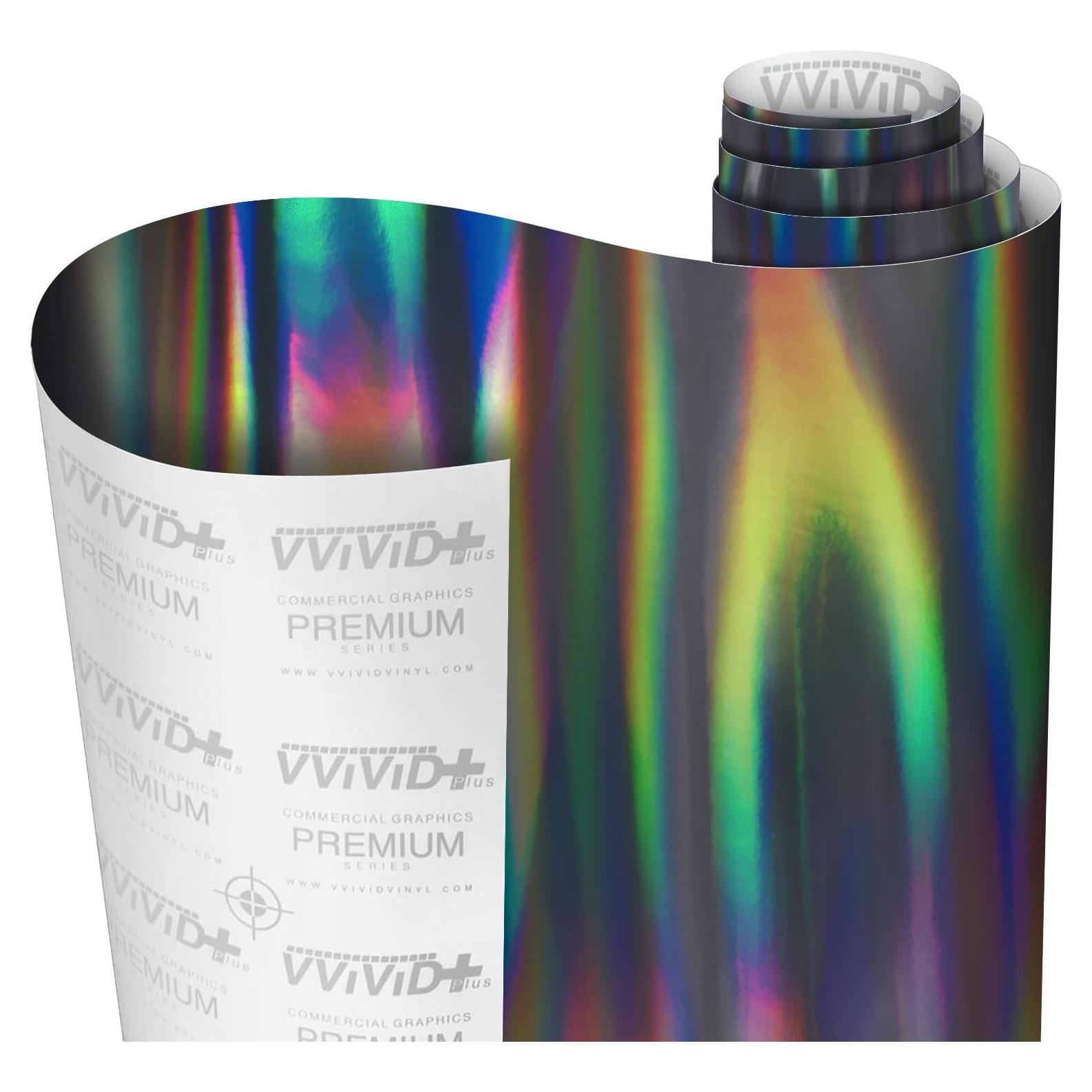 Vinilo Adhesivo VViViD Holográfico Negro Chrome 30.48x152.4cm