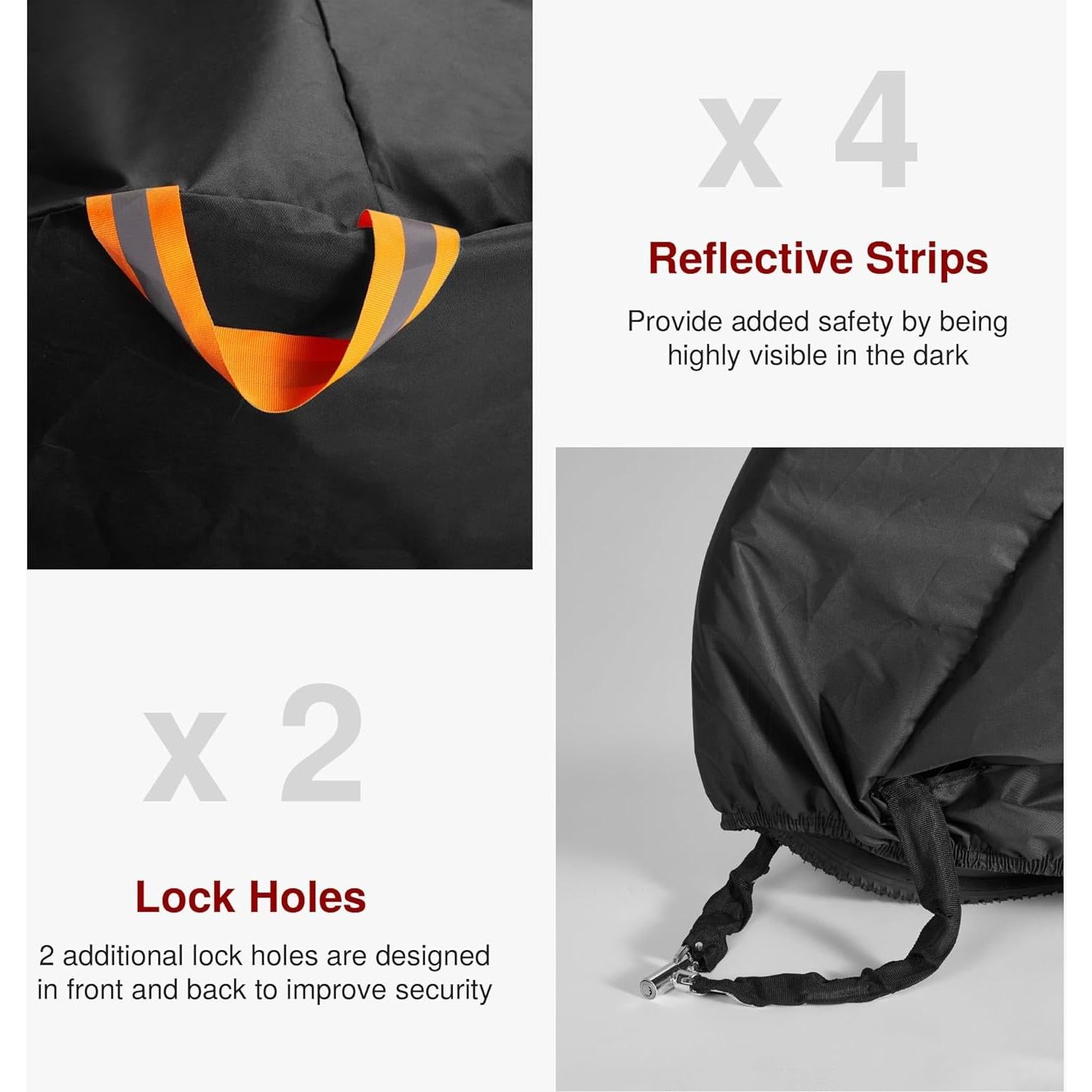 Funda de Bicicleta Puroma 600D Impermeable para 2 Bicicletas