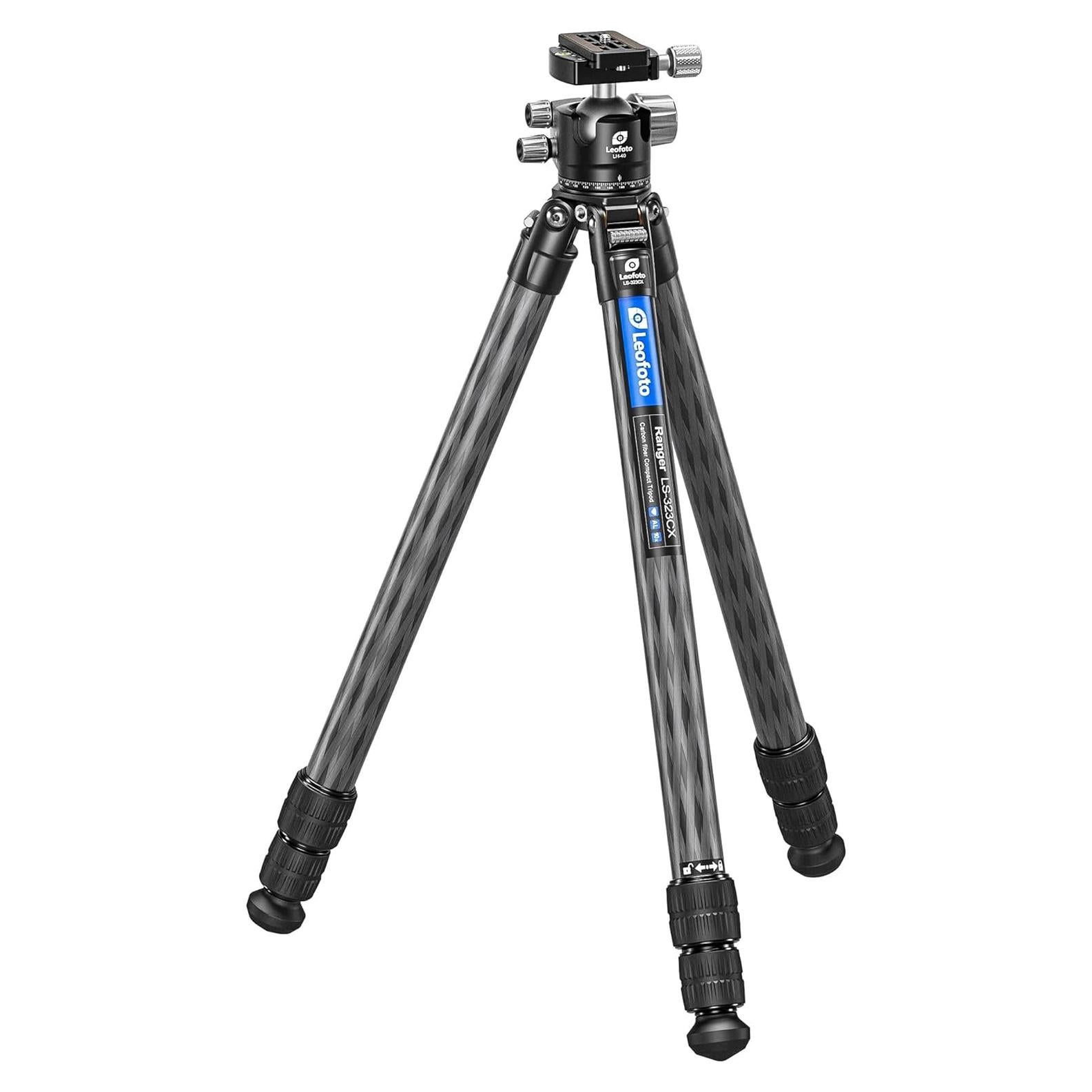 Trípode Profesional Leofoto LS-323CX+LH-40 Fibra Carbono 161cm