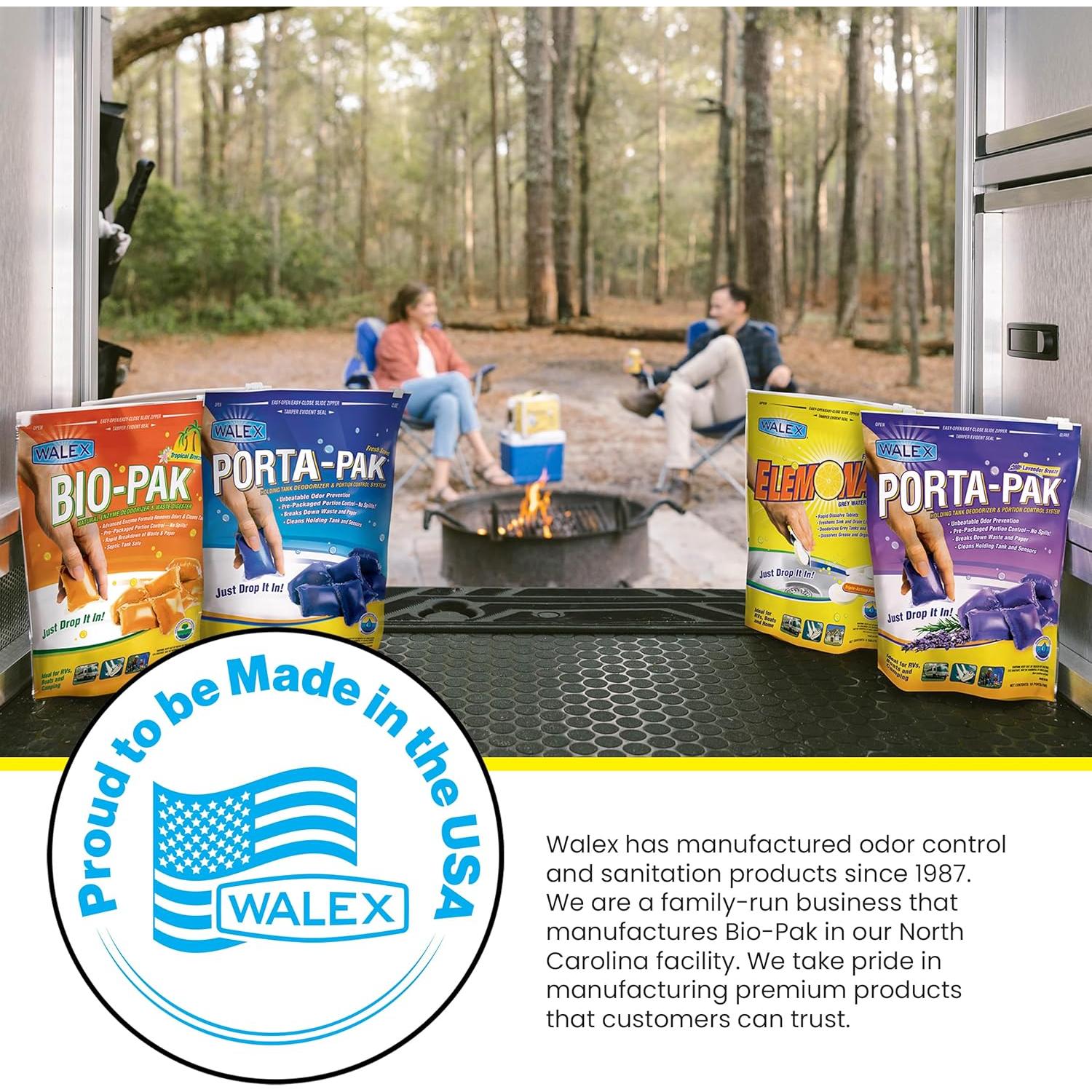 Desodorante Enzimático Walex Bio-Pak para Tanques Negros 10 Unidades