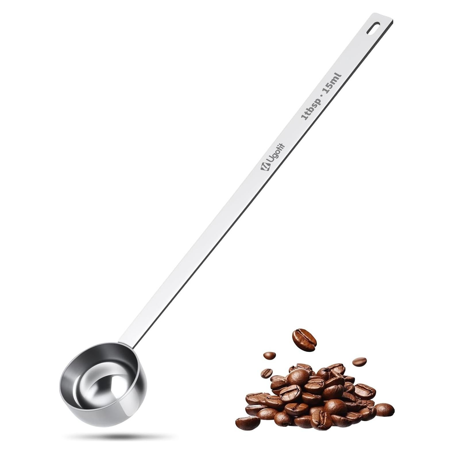 Cuchara Medidora de Acero Inoxidable Ugotit 15ml Mango Largo
