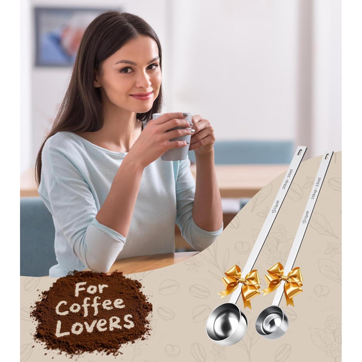 Cuchara Medidora de Acero Inoxidable Ugotit 15ml Mango Largo