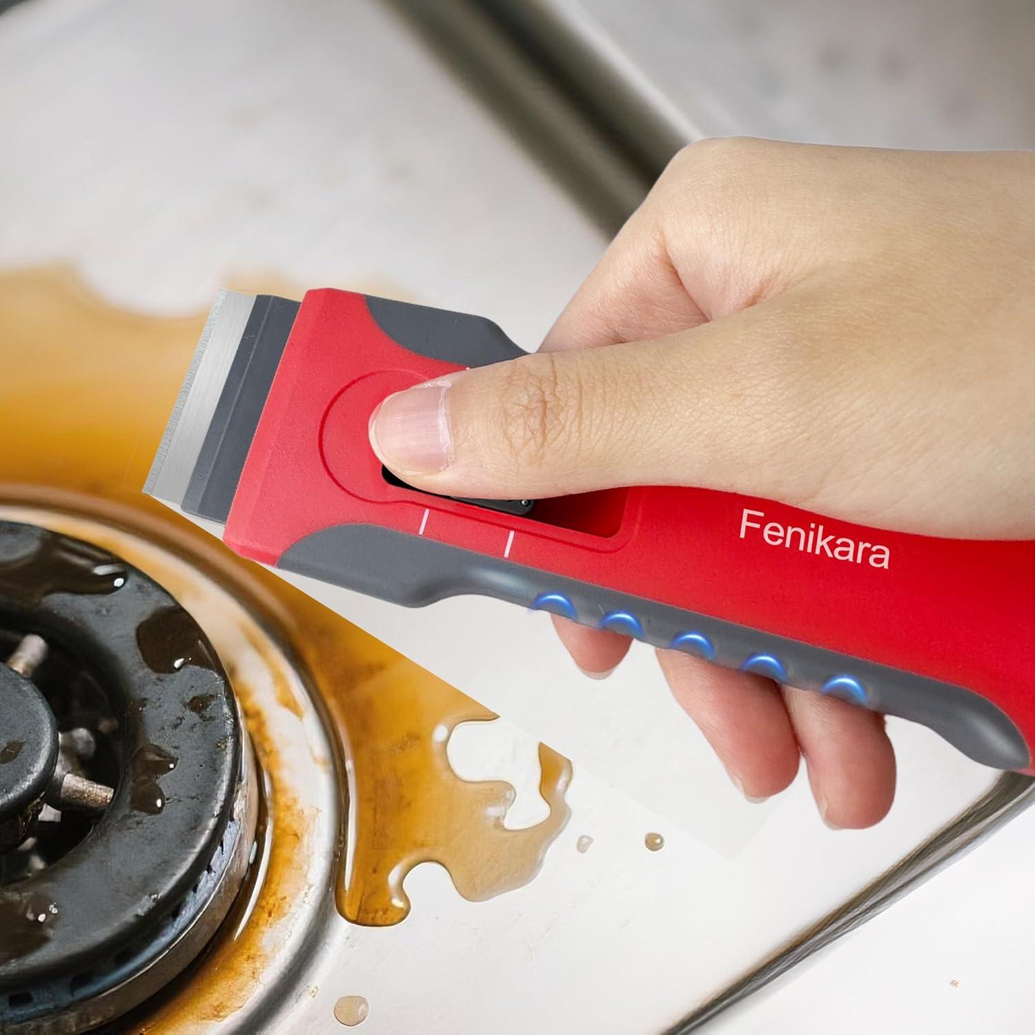 Juego de Raspadores de Cuchilla Fenikara - 2 Piezas con 10 Cuchillas