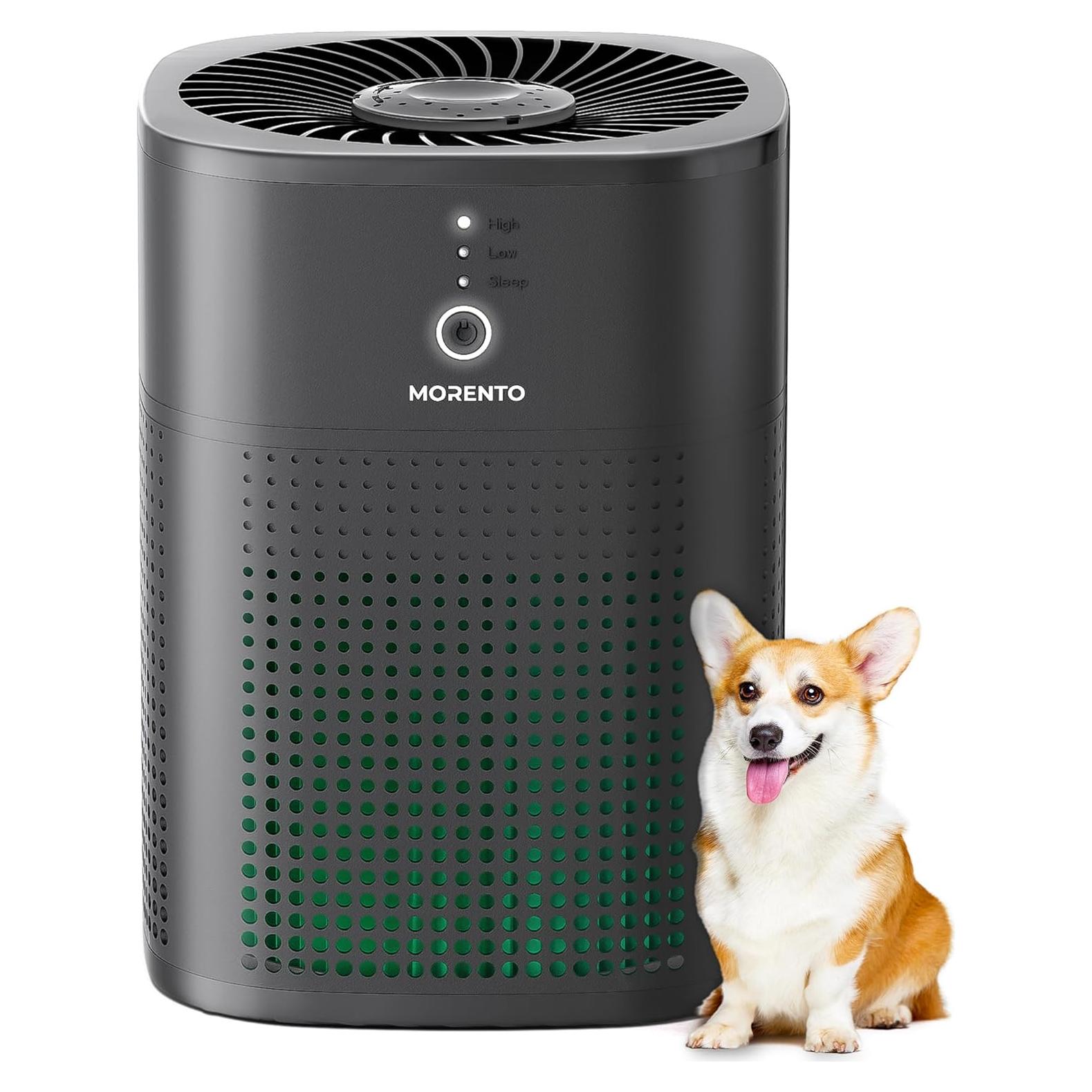 Purificador de Aire MORENTO HY1800 HEPA 360° para Dormitorio