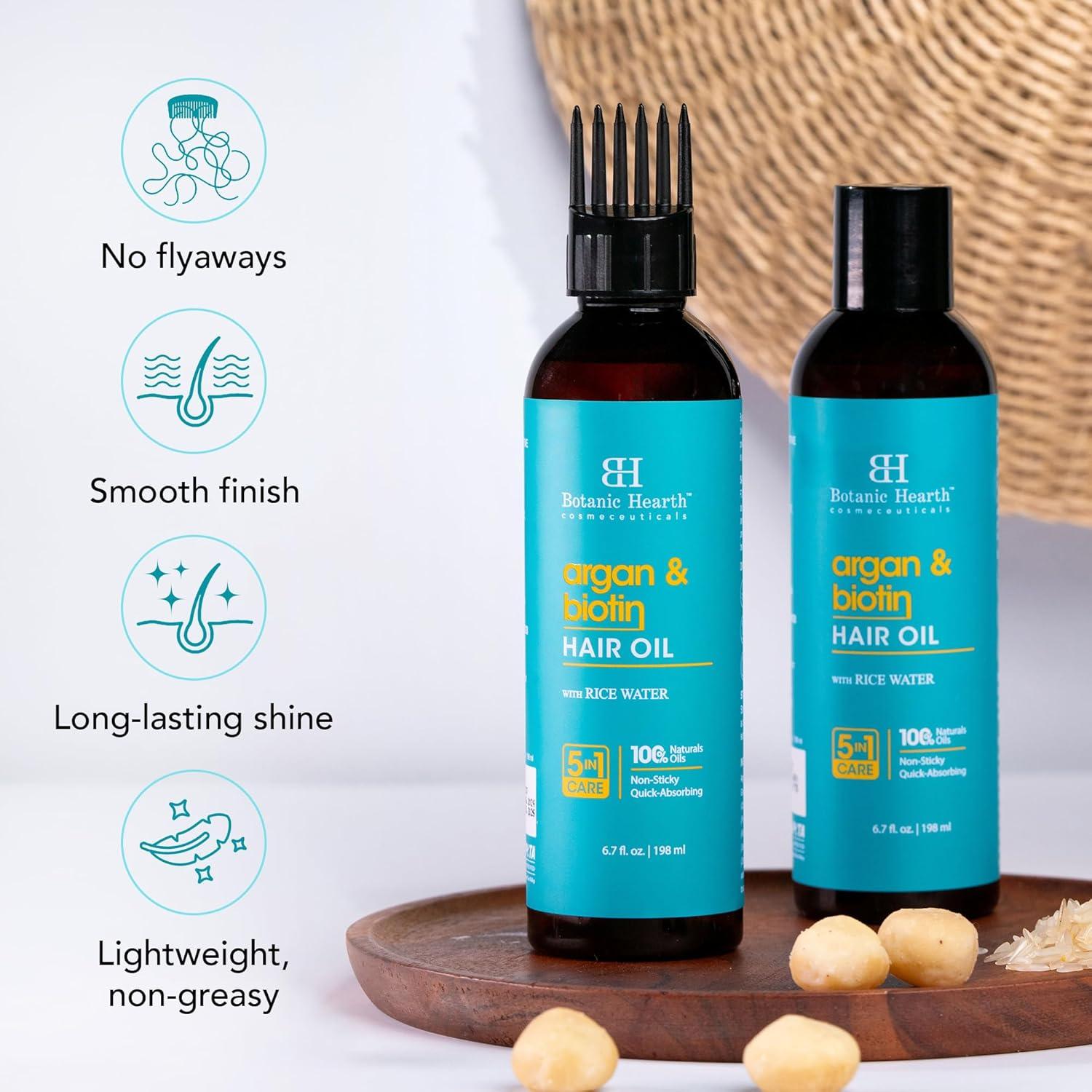 Aceite Capilar Botanic Hearth 198.5 ml - Argán y Biotina