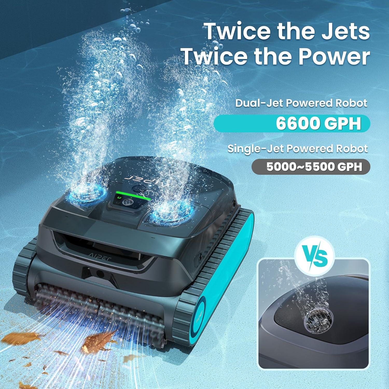 Limpiador de Piscinas Robótico AIPER Scuba X1 200 m² Azul