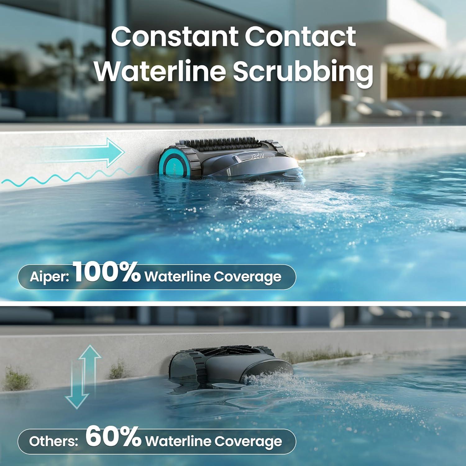 Limpiador de Piscinas Robótico AIPER Scuba X1 200 m² Azul