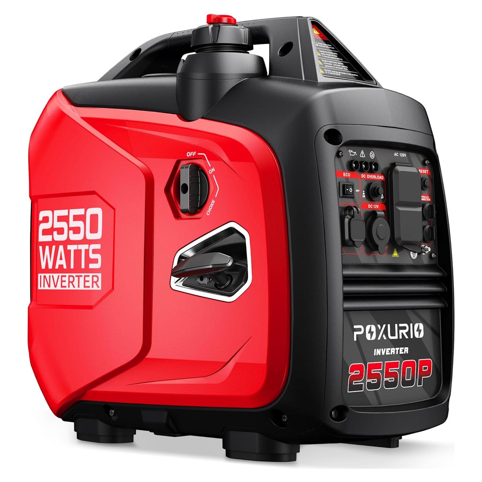 Generador Inversor POXURIO 2550W Gasolina Super Silencioso