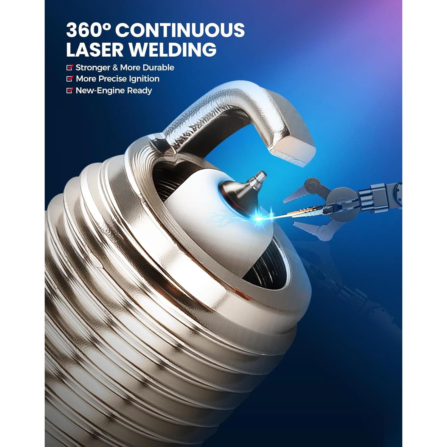 KAX Bobinas de Encendido UF592 y Bujías Iridio para BMW