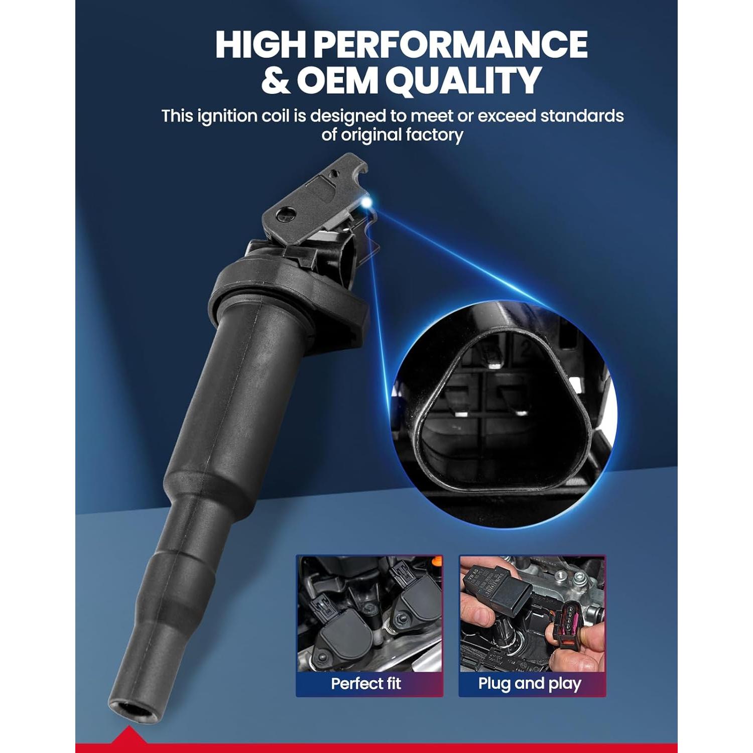 Bobina de Encendido KAX UF592 para BMW 2001-2016