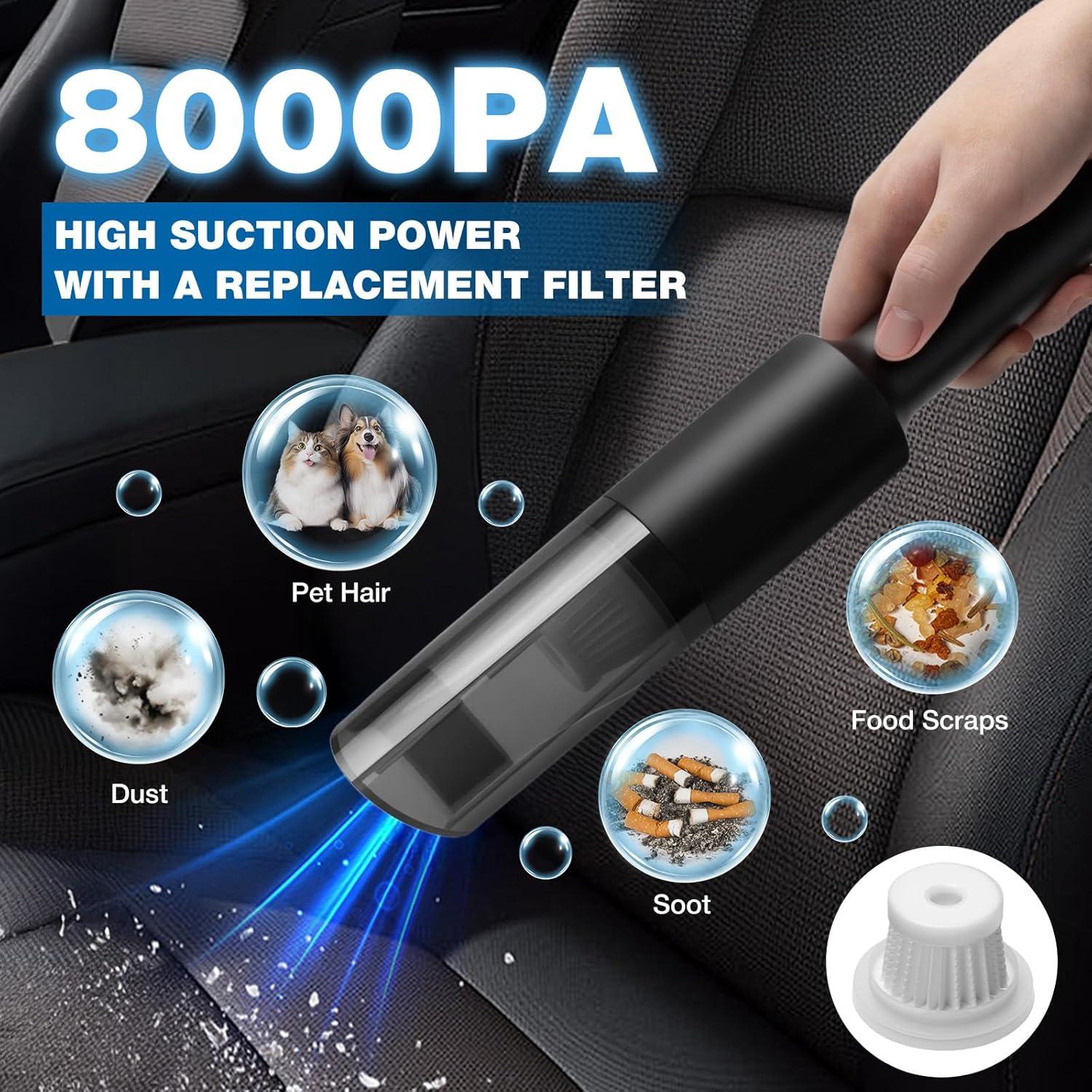 Kit de Detalle de Coche SHALL 19 Piezas con Aspiradora y Cepillos