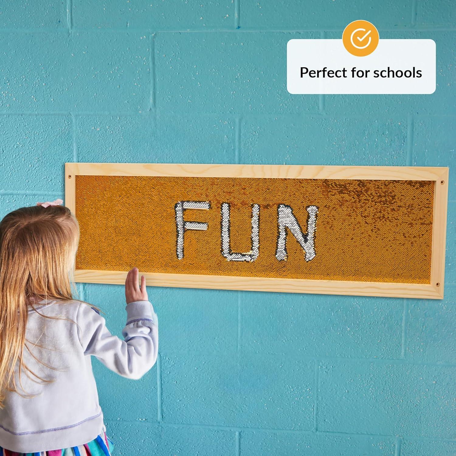 Marco de Pared Sensorial de Lentejuelas Odoxia 100x30cm