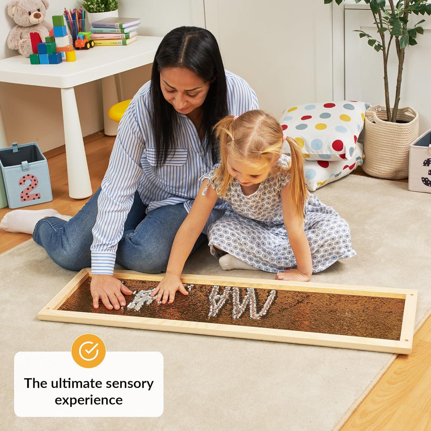 Marco de Pared Sensorial de Lentejuelas Odoxia 100x30cm