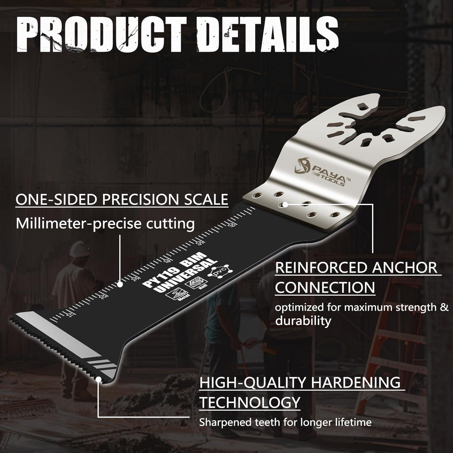 Hoja de sierra oscilante bi-metal Payara 3 piezas 40 mm