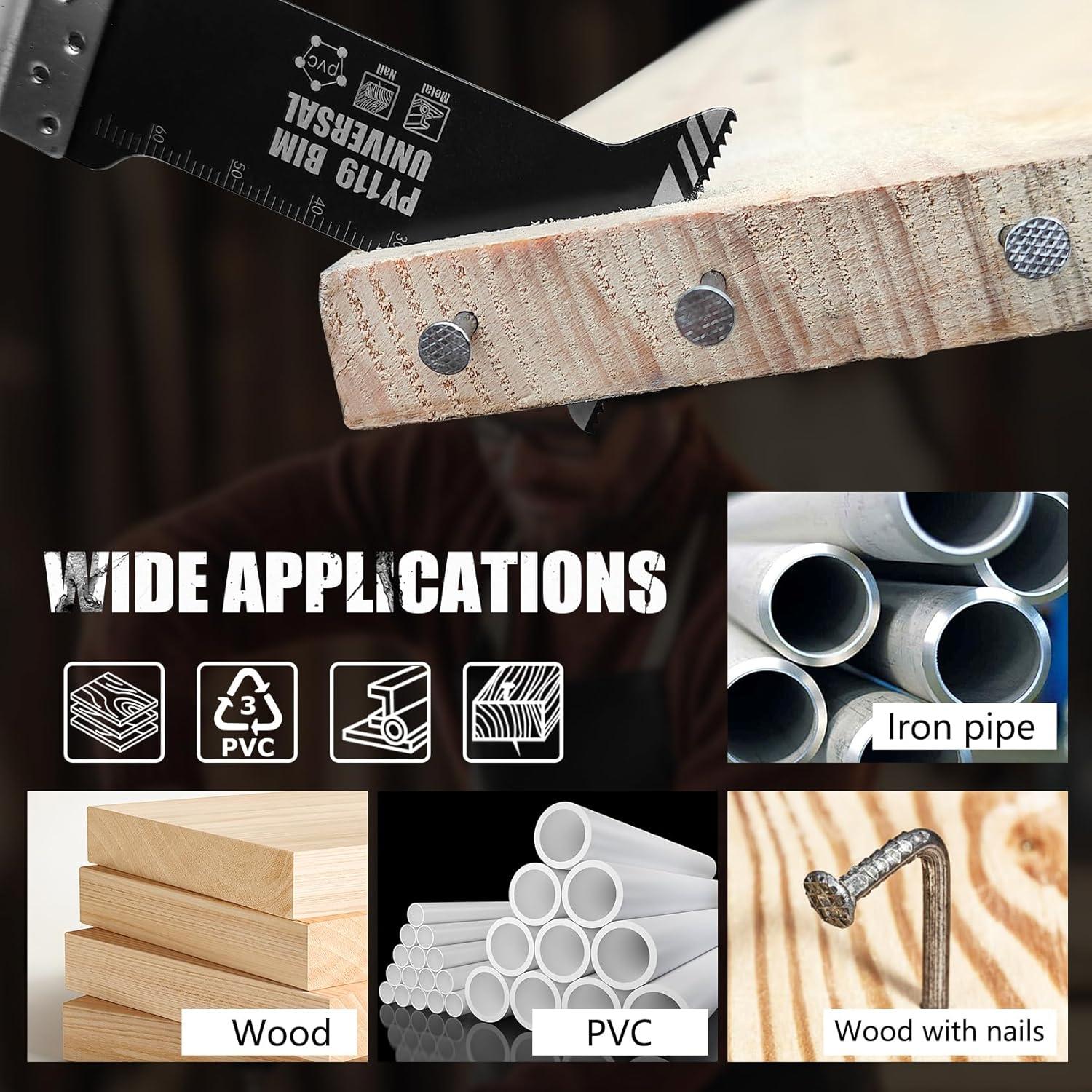 Hoja de sierra oscilante bi-metal Payara 3 piezas 40 mm