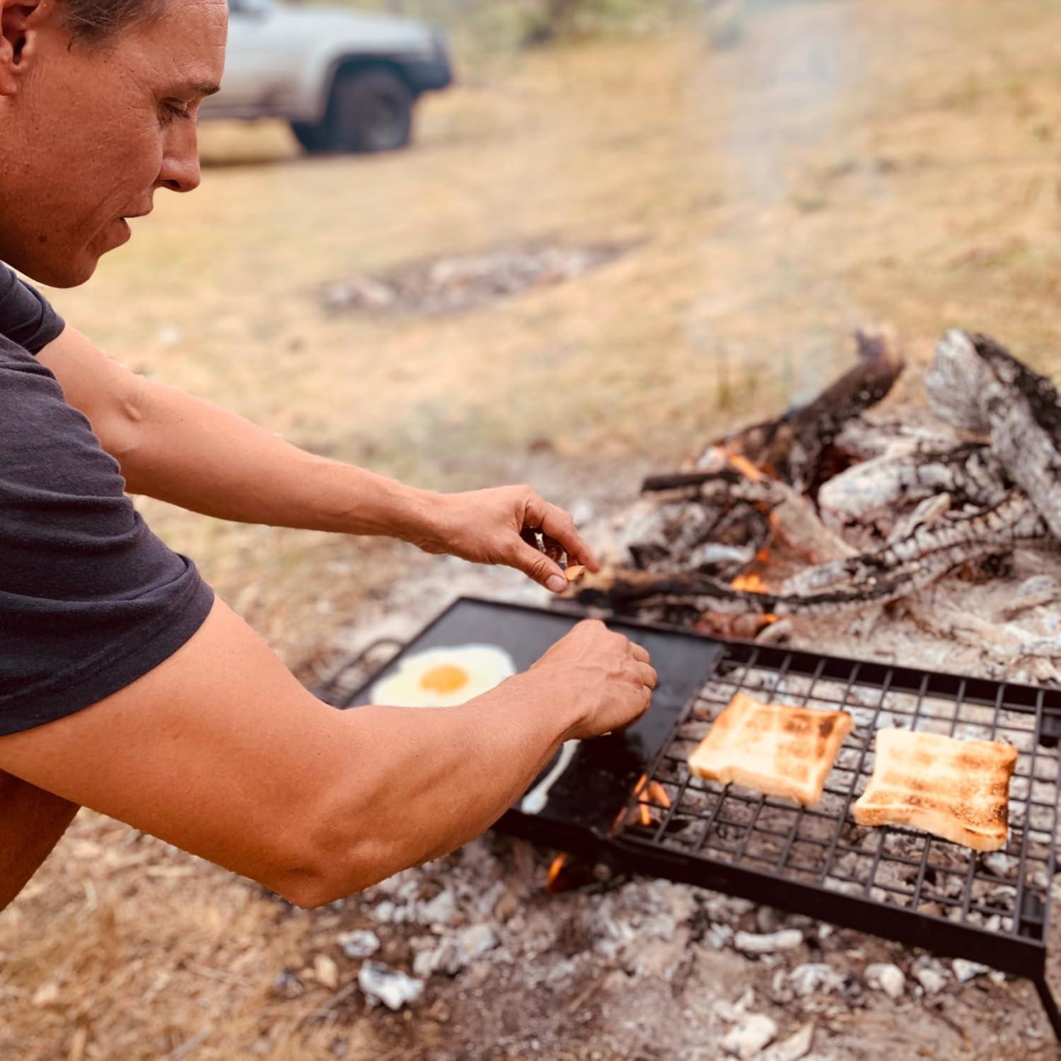 Parrilla de Campamento Plegable Adventure Seeka 24" Alta Resistencia