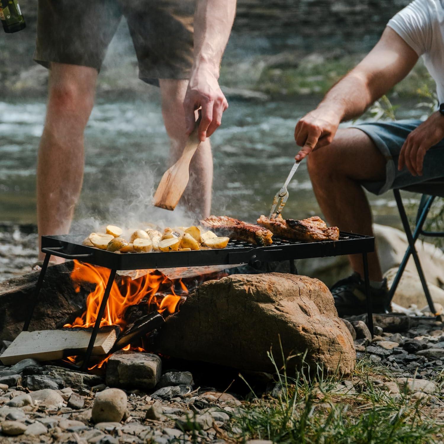 Parrilla de Campamento Plegable Adventure Seeka 24" Alta Resistencia